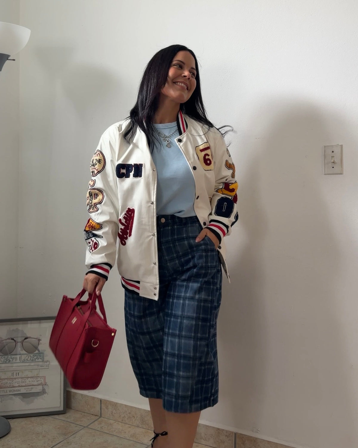 PLAID PRINT BERMUDAS